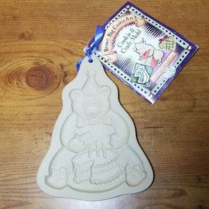 Brown Bag Cookie Art Mold Birthday Bear